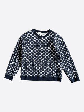 Louis Vuitton Navy Monogram Sweater
